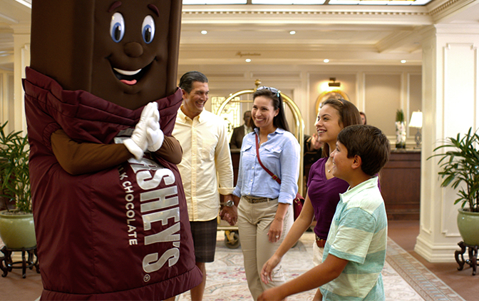 Kids' Check-In with Hershey's Characters
