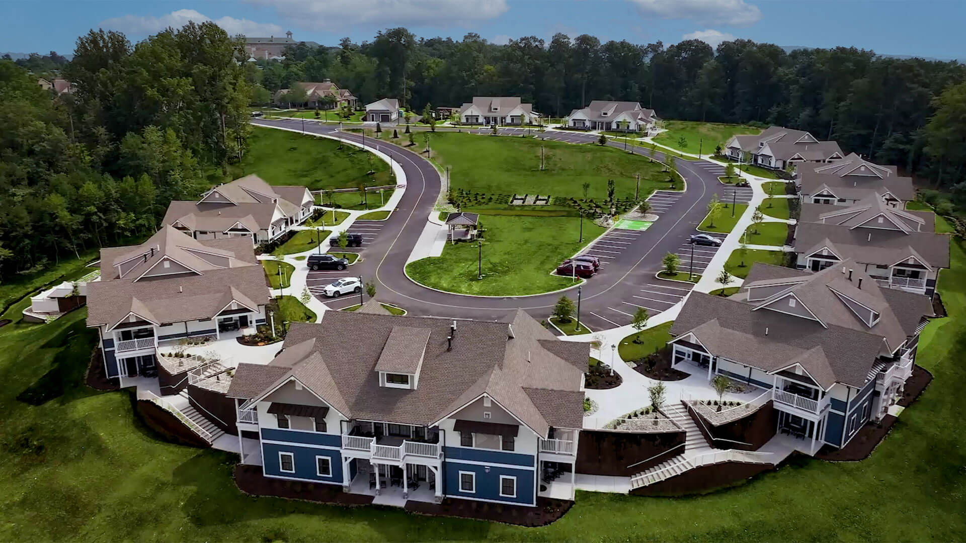 Villas aerial