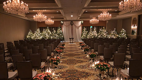 Ceremony in the Garden Terrace Ballroom