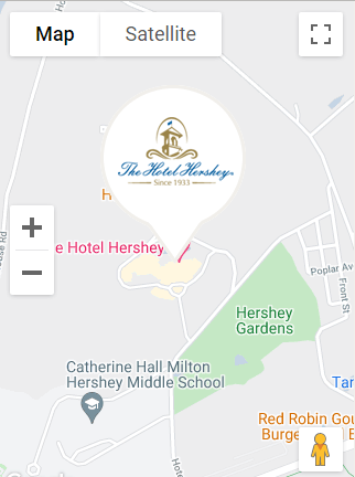The Hotel Hershey map