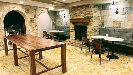 table area at chefs market