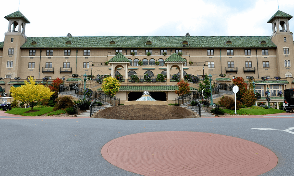 The Hotel Hershey in fall season