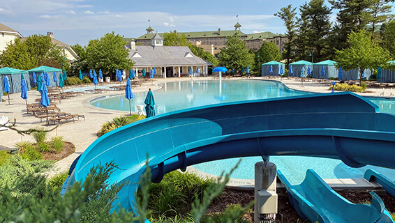 Outdoor Pool: Slide