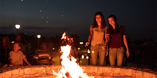 Roasting Smores at a Hershey Resort